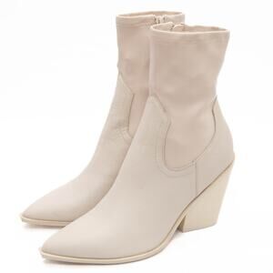 New Steve Madden Bone Leather Thorn Boots Size 9.5
